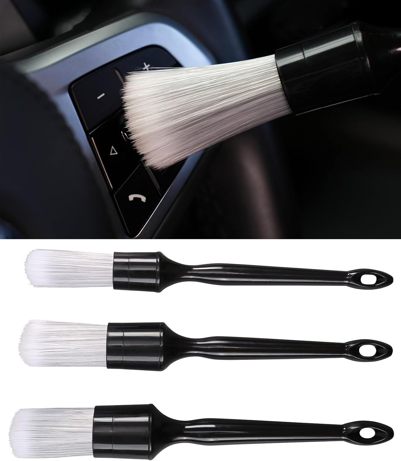 Birbenben Car Detail Brushes Set - Scratch-Free Cleaning Kit