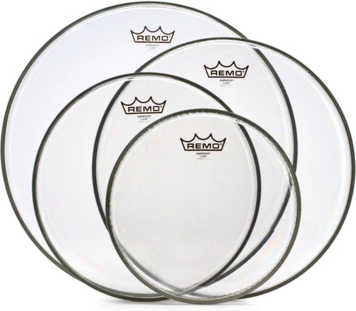Remo Emperor 4-Piece Tom Pack - Clear Heads for Drummers