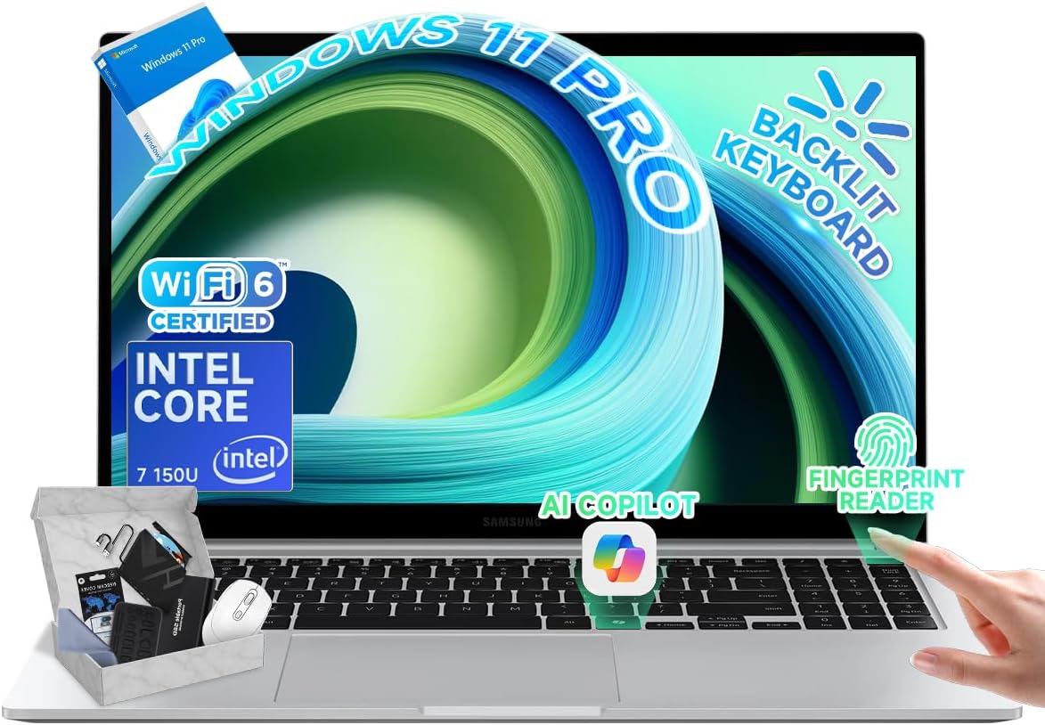 Samsung Galaxy Book4 Business Laptop with 15.6 FHD Display