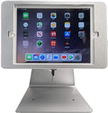 Desktop Anti-Theft POS Stand Holder Enclosure for iPad 10.2 in Silver