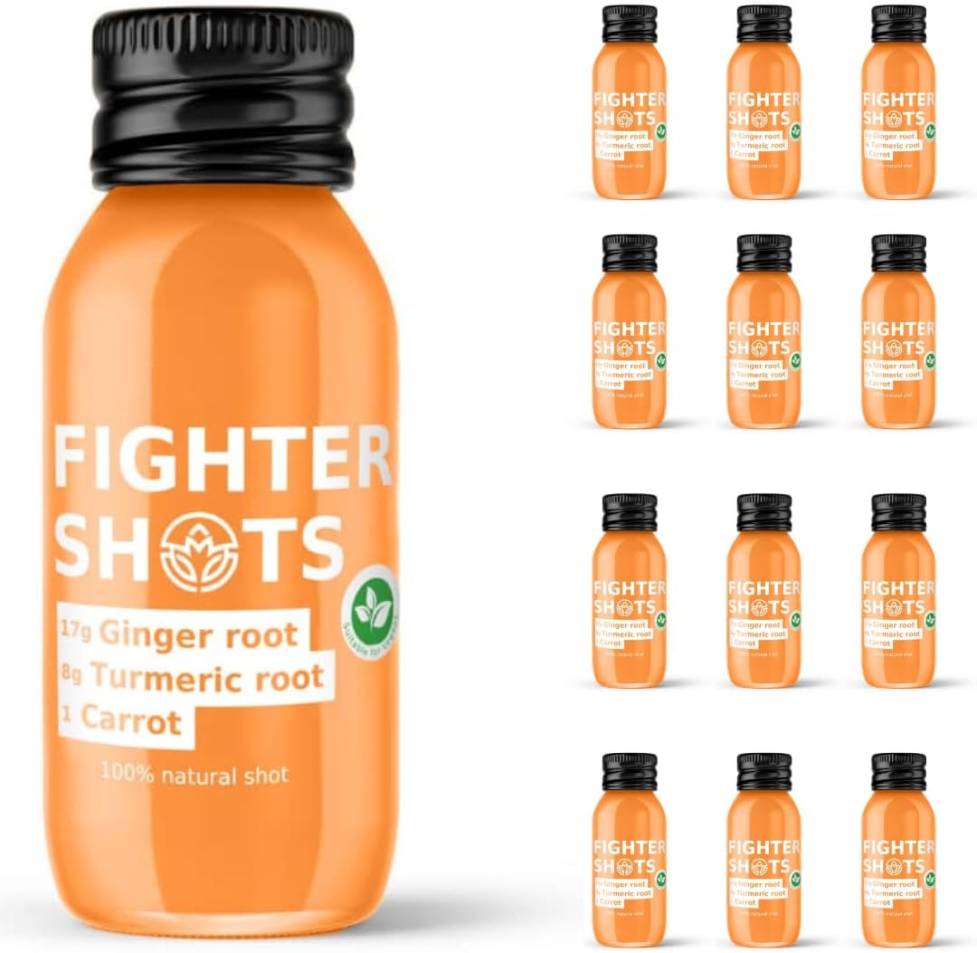 Ginger Turmeric and Carrot Shots for Immune Support and Energy