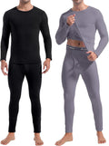 CL convallaria Thermal Underwear Set for Men Long Johns Fleece