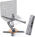 Foldable Laptop Stand for Desk with 360 Rotating Base - Ergonomic