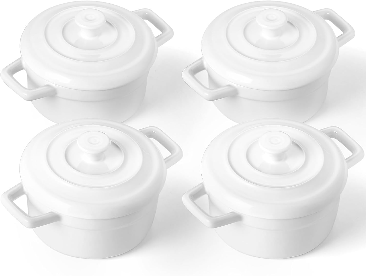 Lareina Mini Cocotte Set of 4 - 12oz Ceramic Casserole Dishes