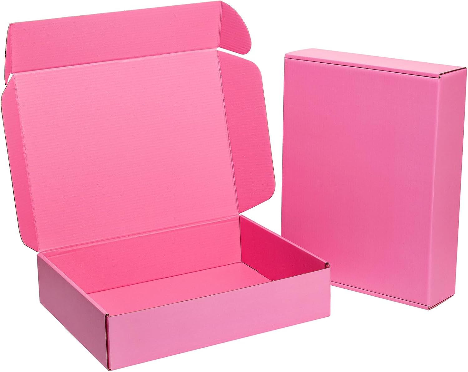 Pink Shipping Boxes 12x9x2 Inches for Small Business Needs