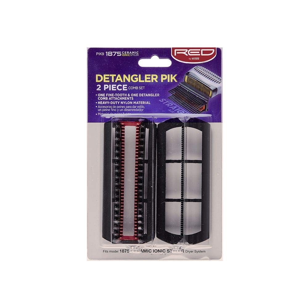 Detangle Effortlessly: Red by Kiss Comb Set