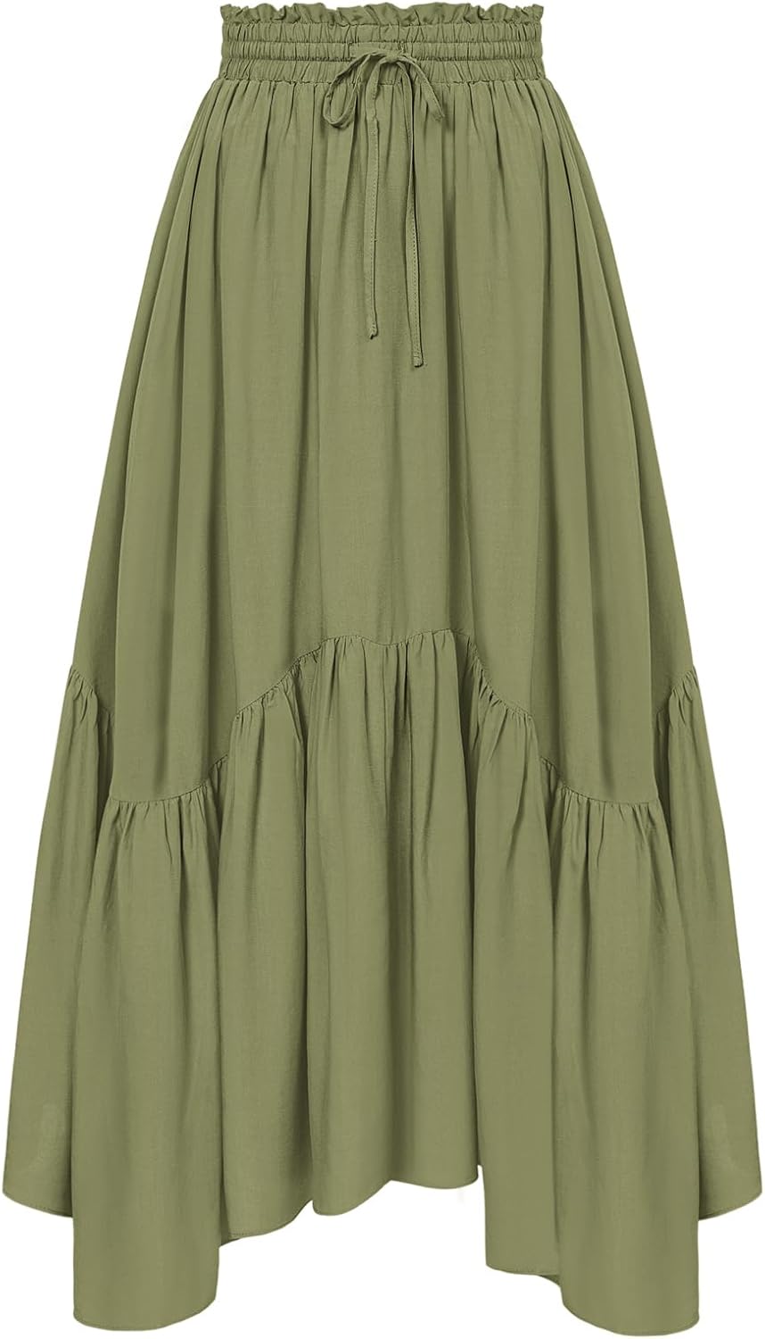 Scarlet Darkness Maxi Skirts for Women High Waist Renaissance Style