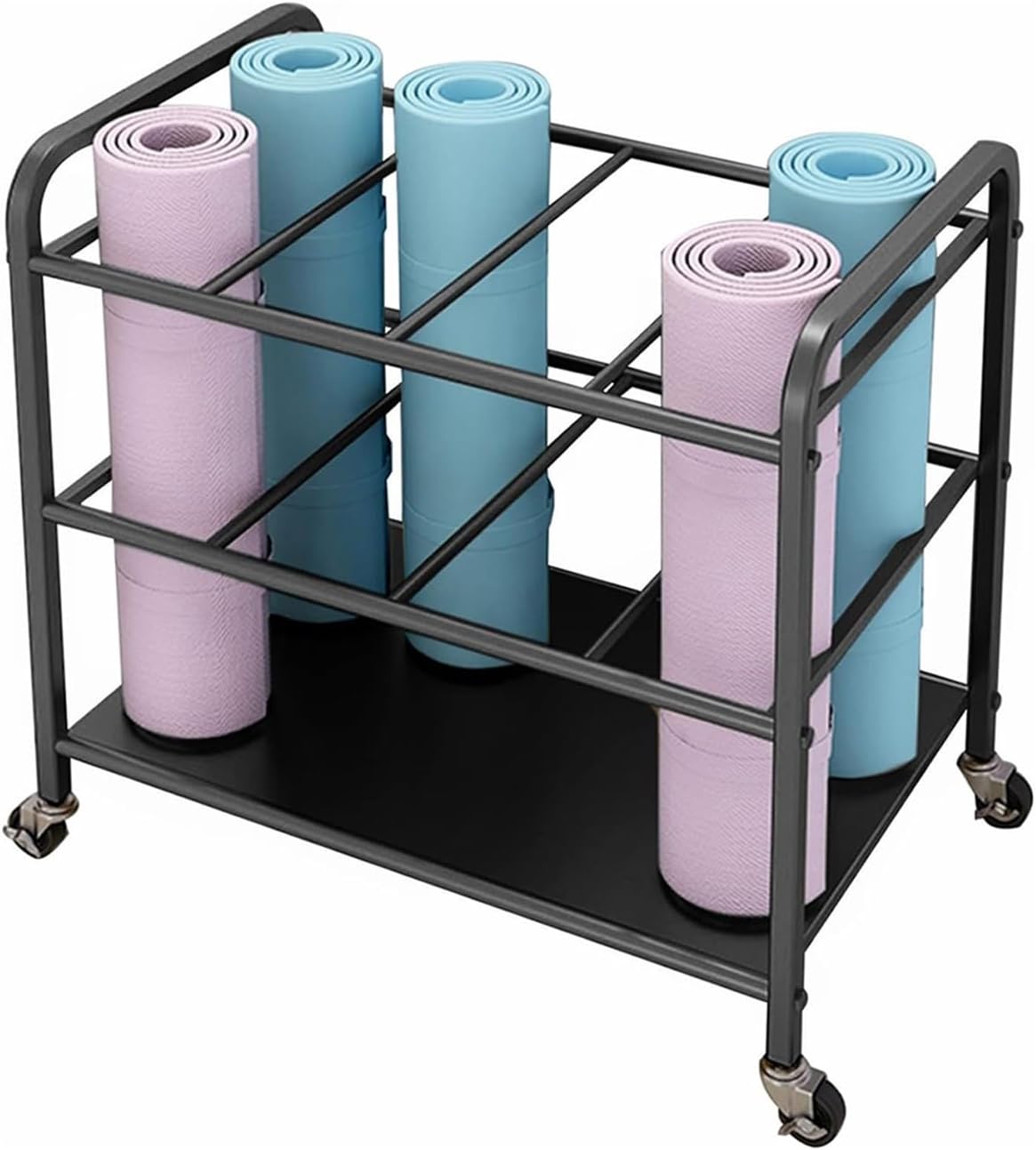 Convenient Yoga Storage Rack with Wheels by Aimery