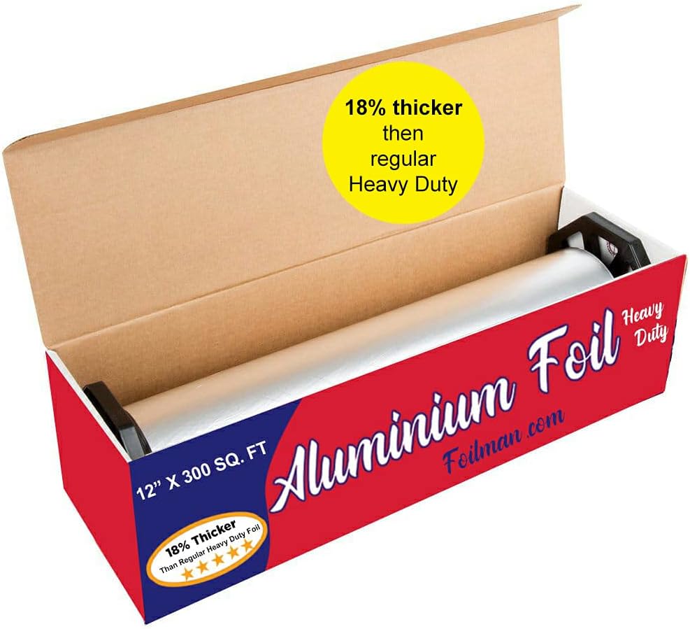 Thick Heavy Duty Aluminum Foil Roll for Cooking and Baking