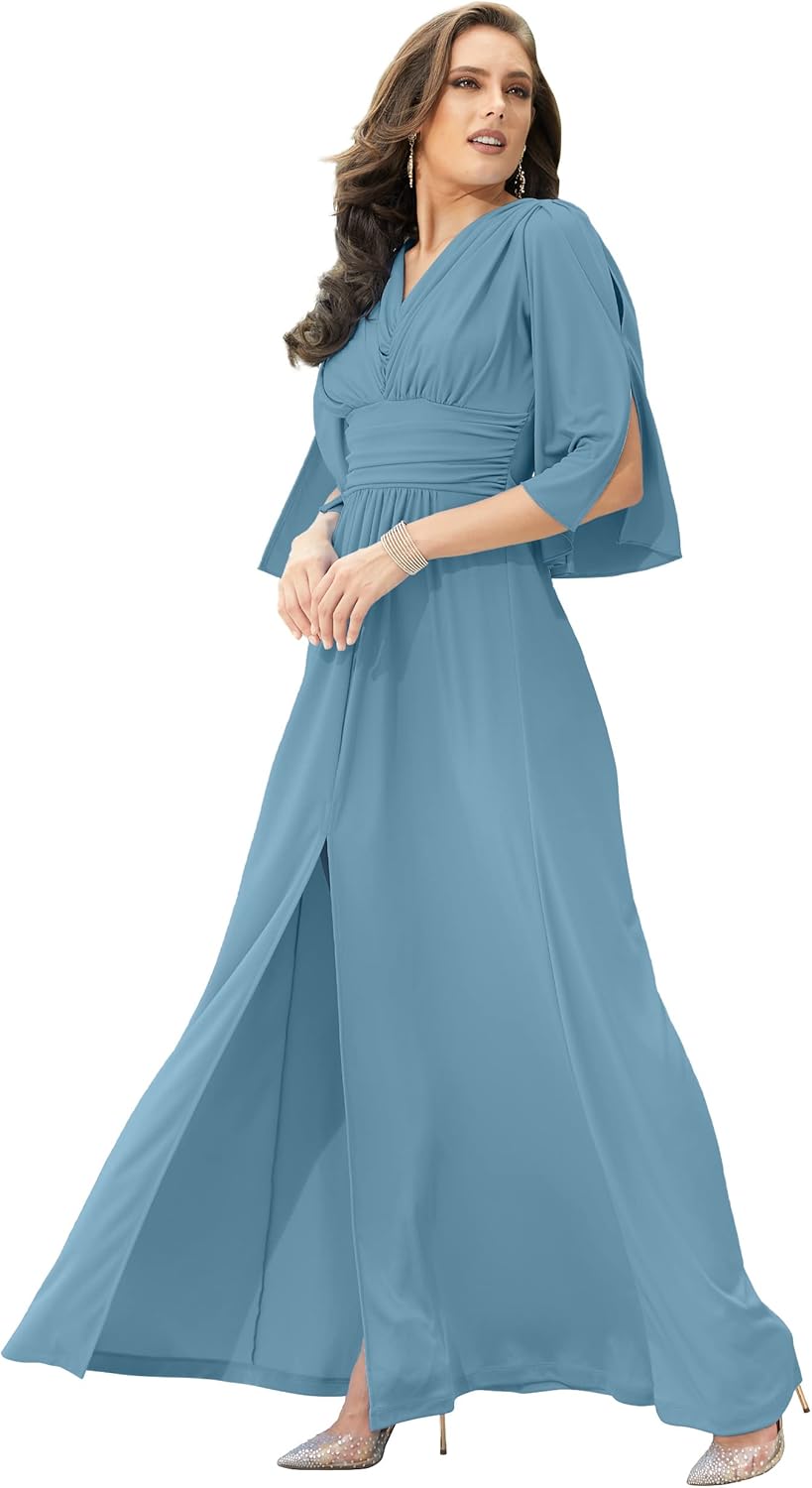 KOH KOH Womens Long Bridesmaid Maxi Dress for Special Occasions