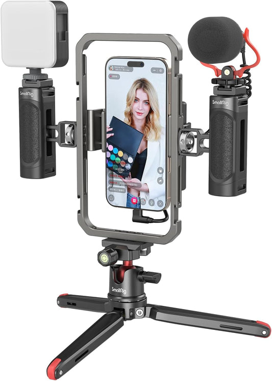 SmallRig Universal Phone Video Rig Kit for Vlogging & Streaming