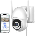 2K Security Cameras Outdoor Wired WiFi PTZ - 360 View Color Night