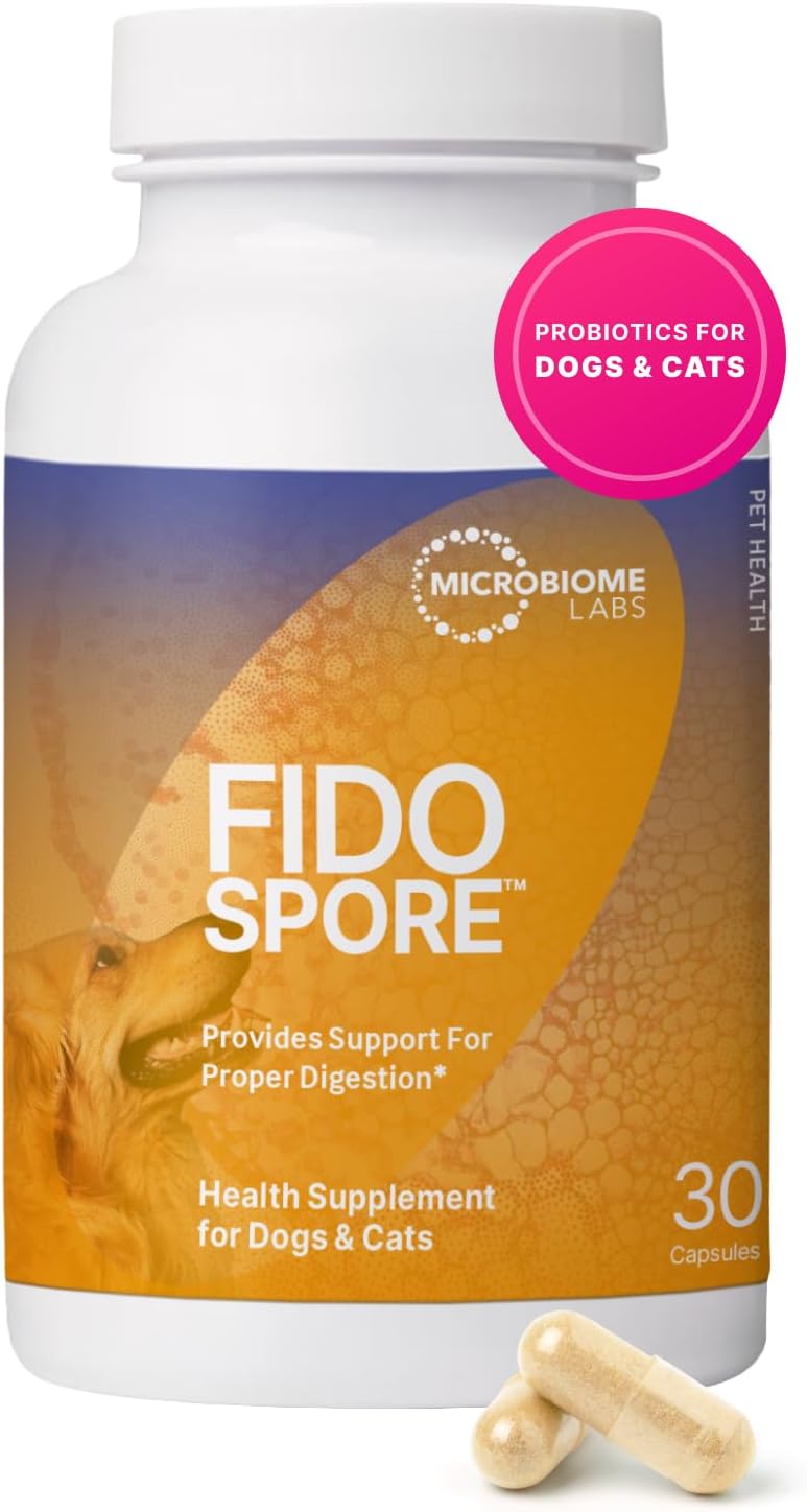 Microbiome Labs Fidospore Dog Probiotics for Digestive Health
