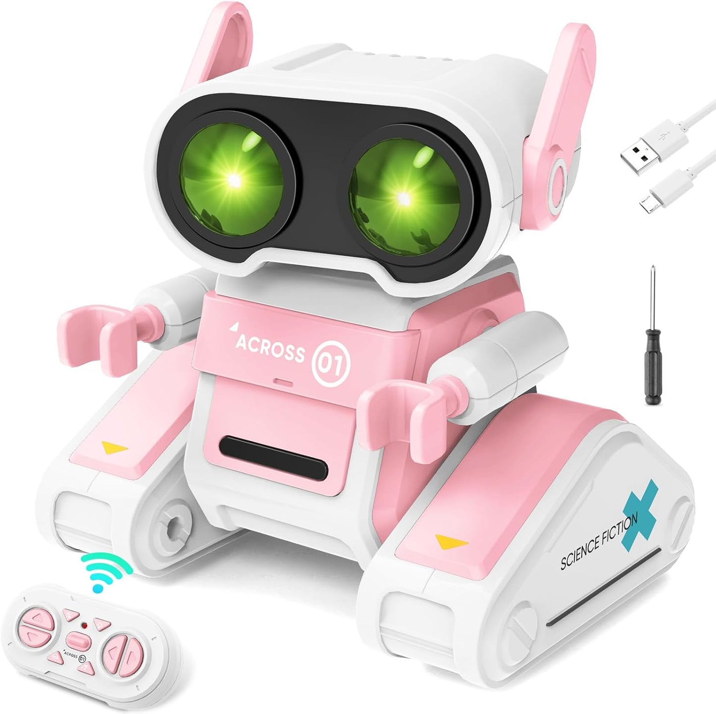 Interactive LED RC Robot - Dance, Music, Fun! Age 3-9