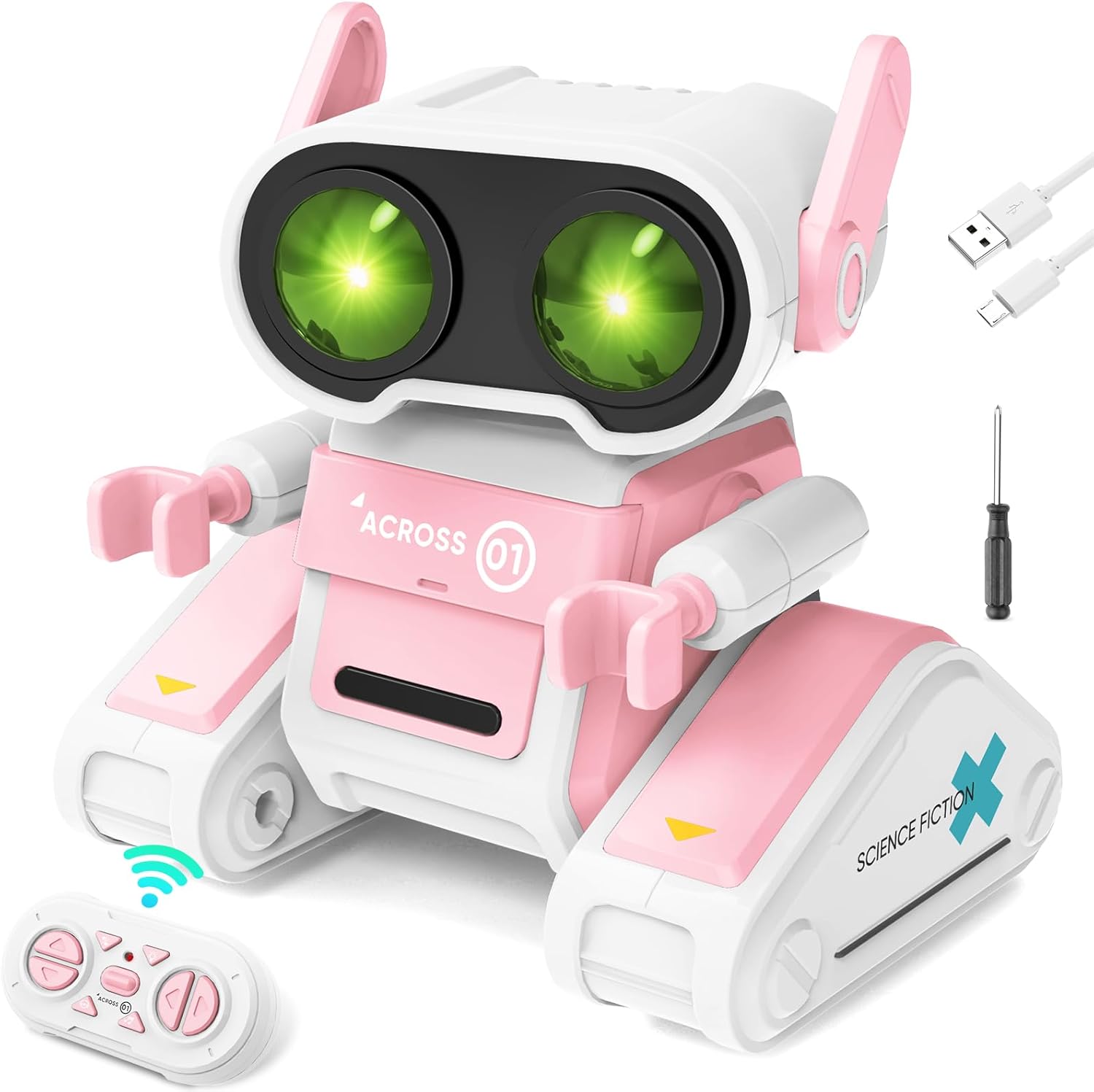Interactive LED RC Robot - Dance, Music, Fun! Age 3-9