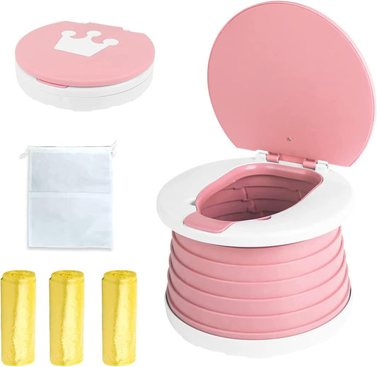 SunnySmile Portable Toddler Travel Potty - On-the-Go Relief!