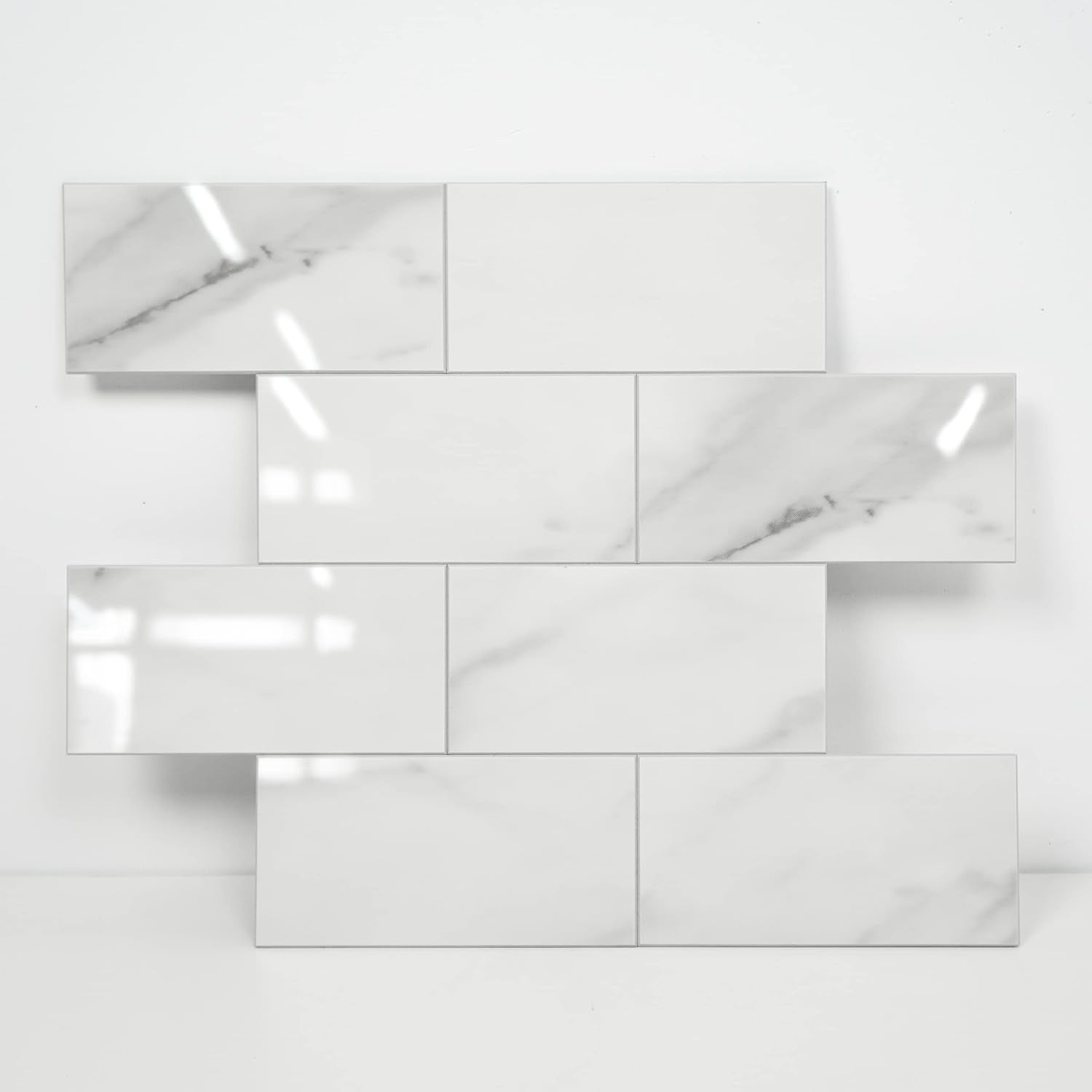 COLAMO Luxury 5-Sheet Peel and Stick Backsplash for Kitchen