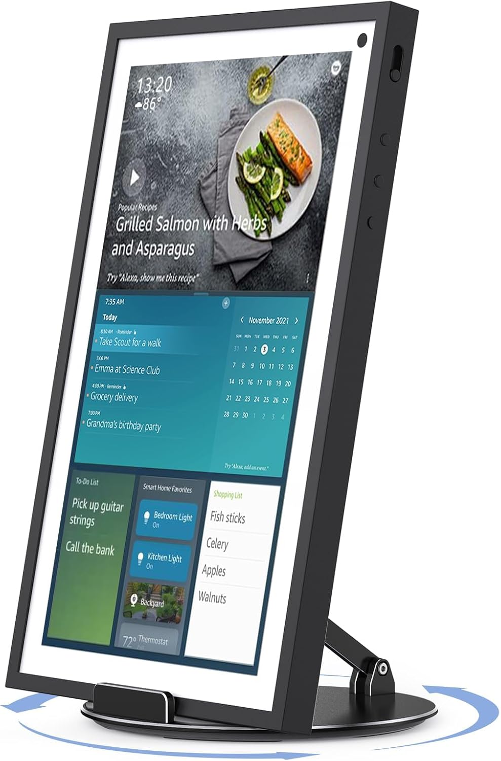 Almoz Swivel and Tilt Stand for Echo Show 15 and Tablets