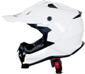 1Storm Adult Motocross Helmet Glossy White - Track Style Protection