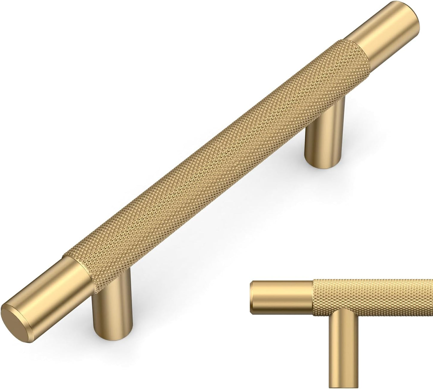Champagne Bronze Knurled Cabinet Pulls for Stylish Kitchens
