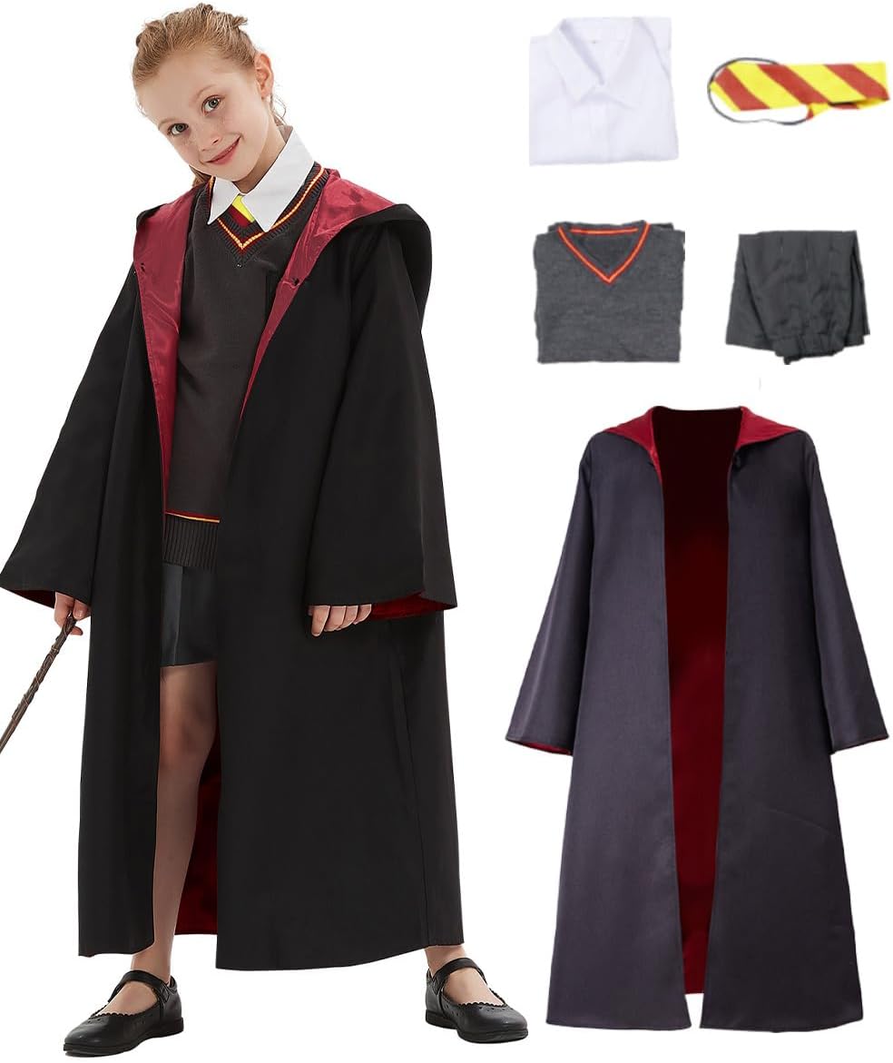 Kids Girls Witch Cosplay Costume for Magical School Adventures
