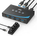 eKL USB 3.0 Switch 4 Computers Sharing USB Peripherals - Fast Multi-PC