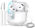 Dirrelo Soft TPU AirPods 4 Case - Magnetic Lock, Full Protection