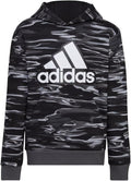 adidas Boys' Long Sleeve Camo Print Hoodie - Soft, Warm Fit