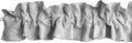 Shiny Satin Sleeve Topper Valance 120in x 9in - Silver