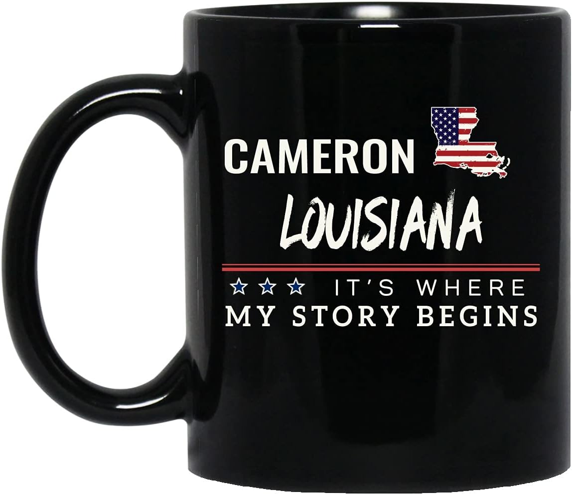 Patriotic Louisiana Mug - Where My Story Begins 