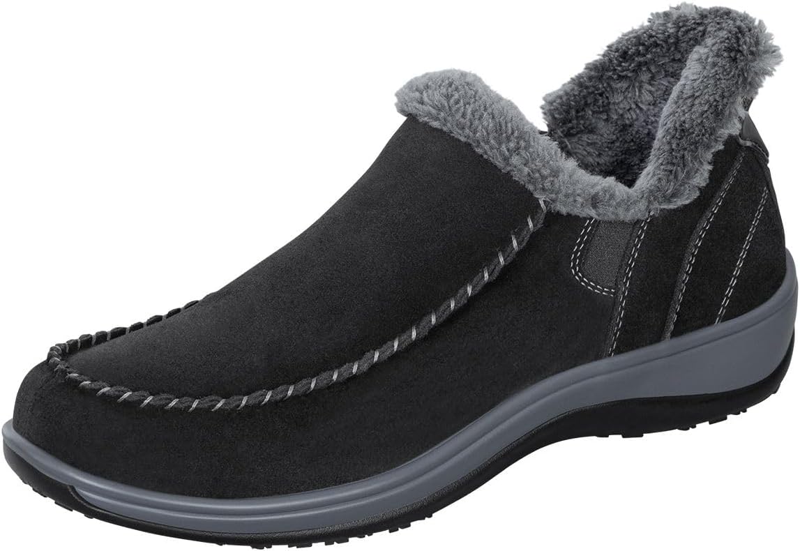 Orthofeet Women's Orthopedic Leather Lorin Hands-Free Slipper Review