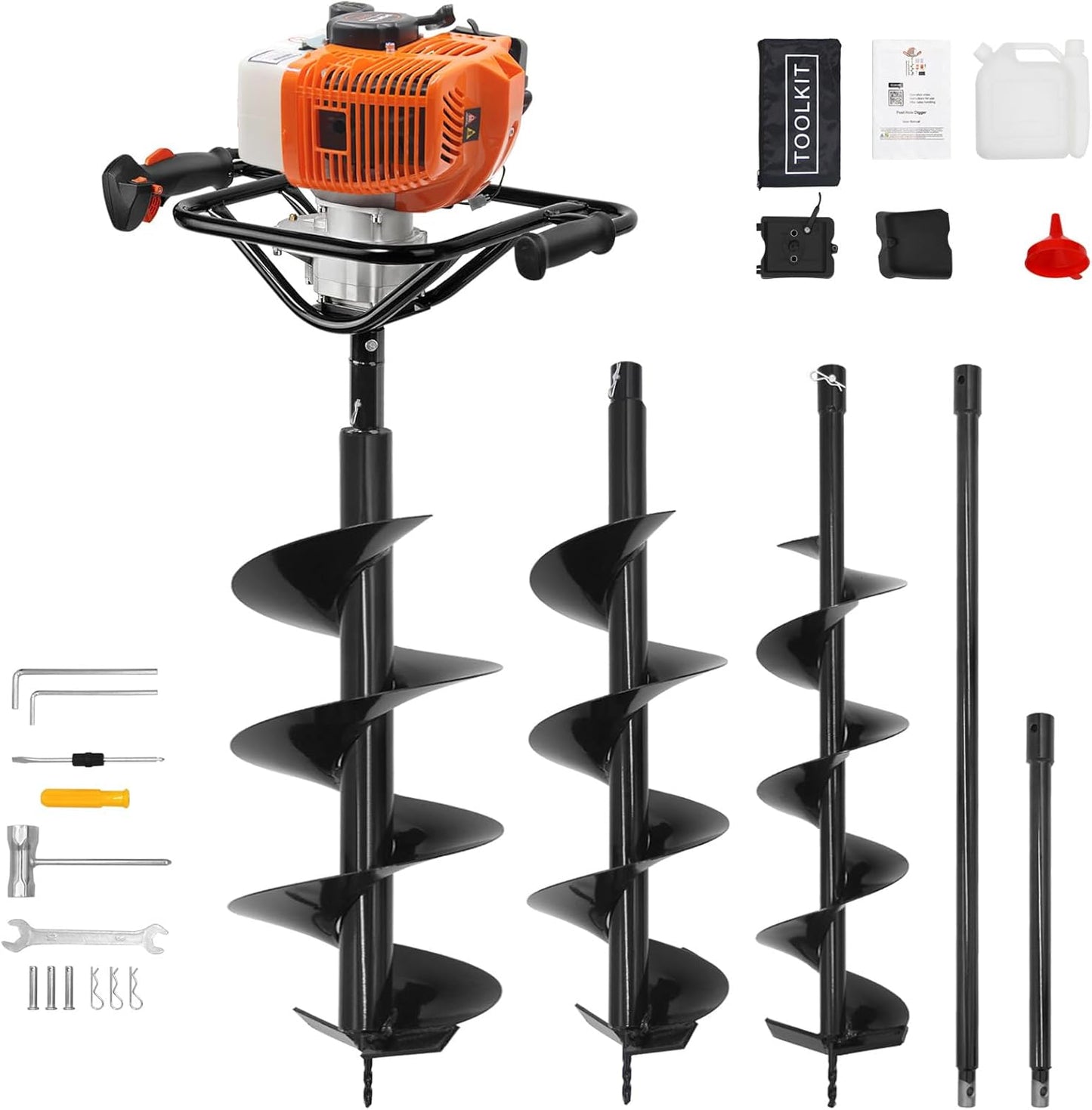 62cc 2-Stroke Auger Post Hole Digger for Heavy Duty Tasks