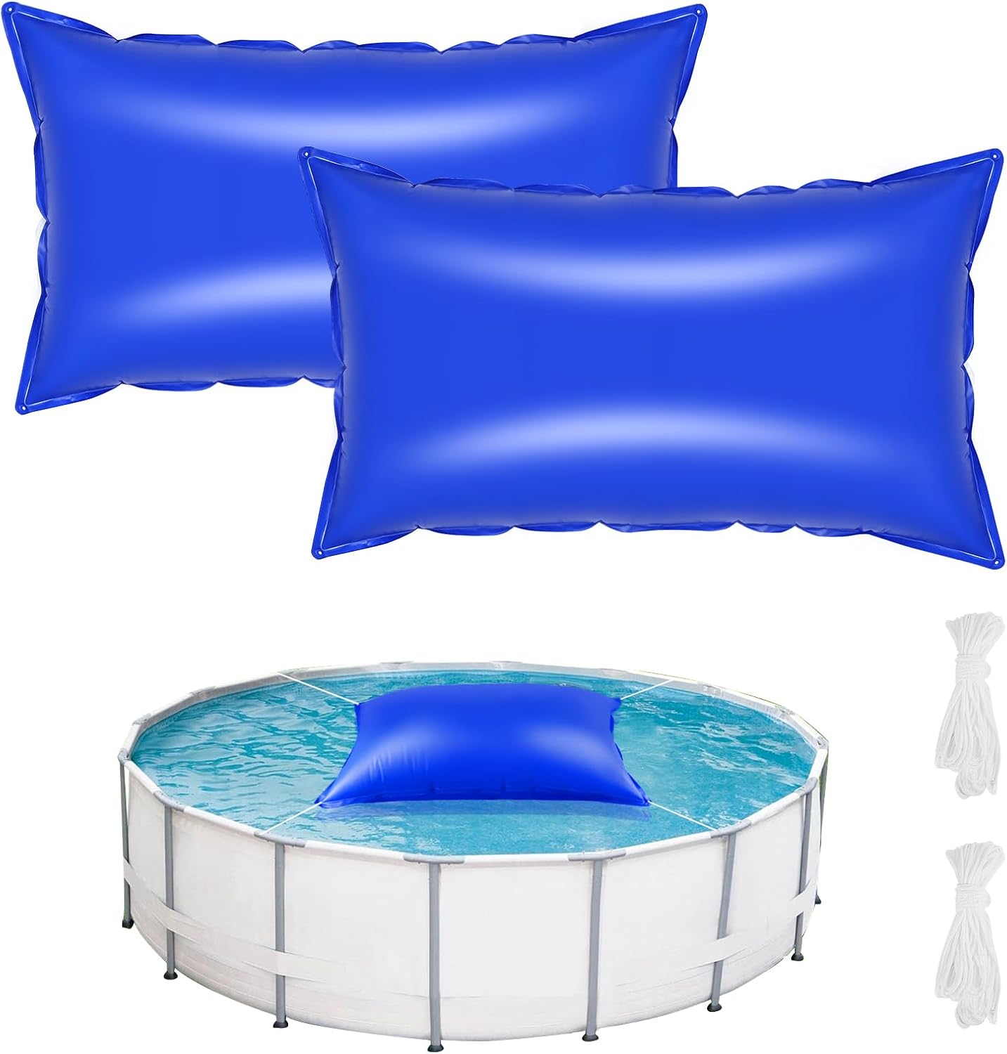 2 Pack Pool Pillows for Above Ground Pools - Winter Protection