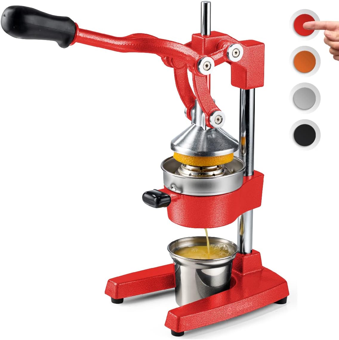 Eurolux Cast Iron Citrus Juicer for Fresh Orange Juice Lovers