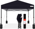 10x10ft Pop Up Canopy Tent - One-Person Setup Instant Shade