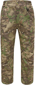 LOOGU Men's Fleece Lined Camo Hunting Pants - Warm, Windproof Fit 95%