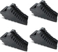 Solid Heavy Duty Rubber Wheel Chocks for Cars and RVs - 4 Pack