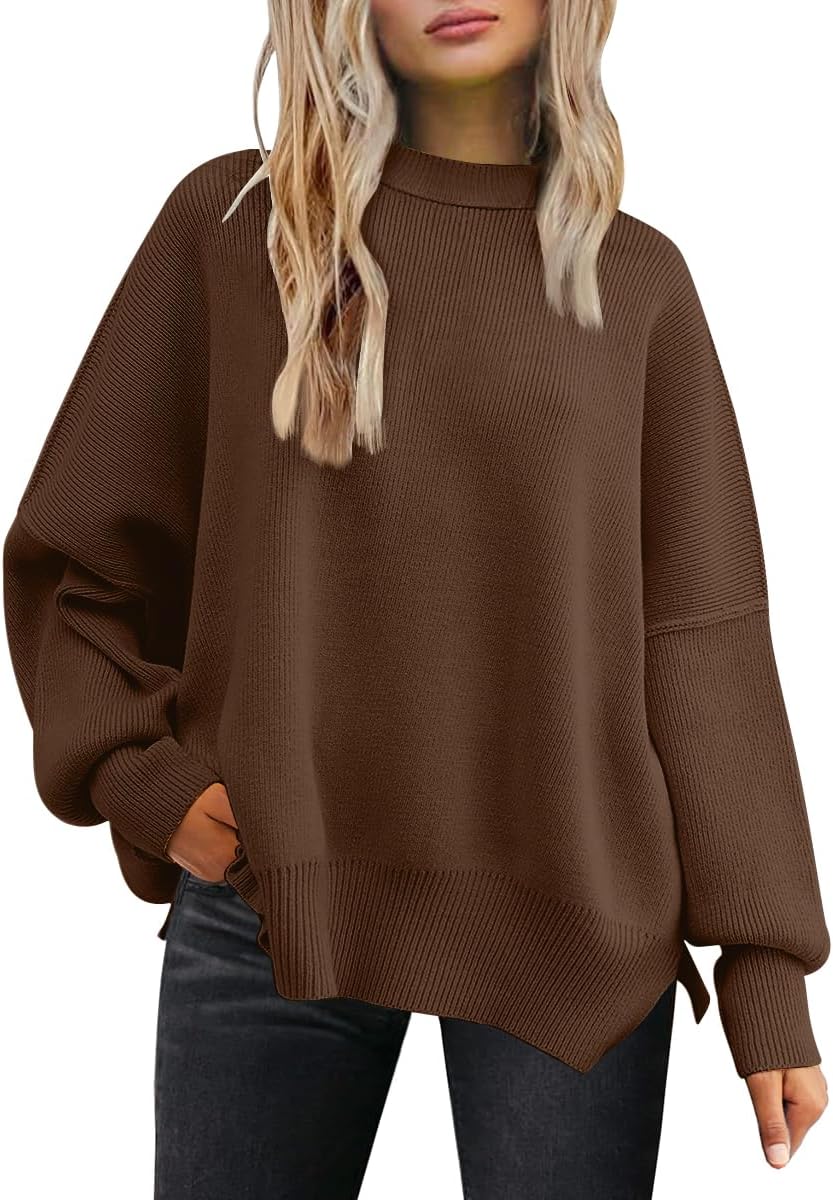 LILLUSORY Women's Oversized Batwing Sweaters for Fall Style