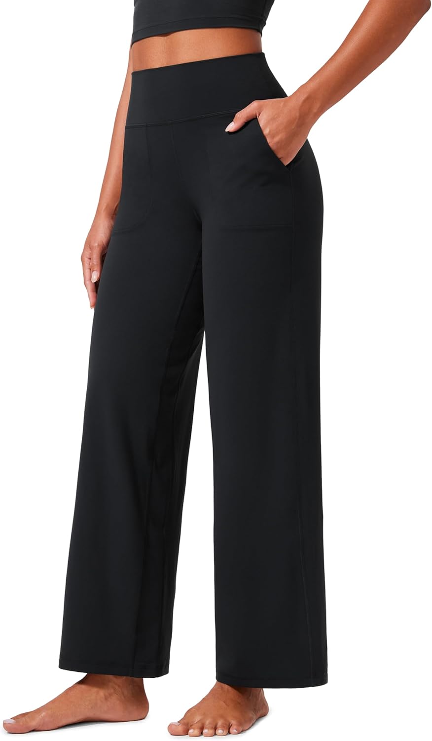 CRZ YOGA Womens Butterlift High Waisted Wide Leg Pants Review