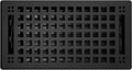 Contemporary Artisan Vent Cover 6 x 12 in Matte Black - Controls Air