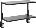 VIVO Clamp-on 24 inch Dual Tier Shelving Unit for Storage Needs