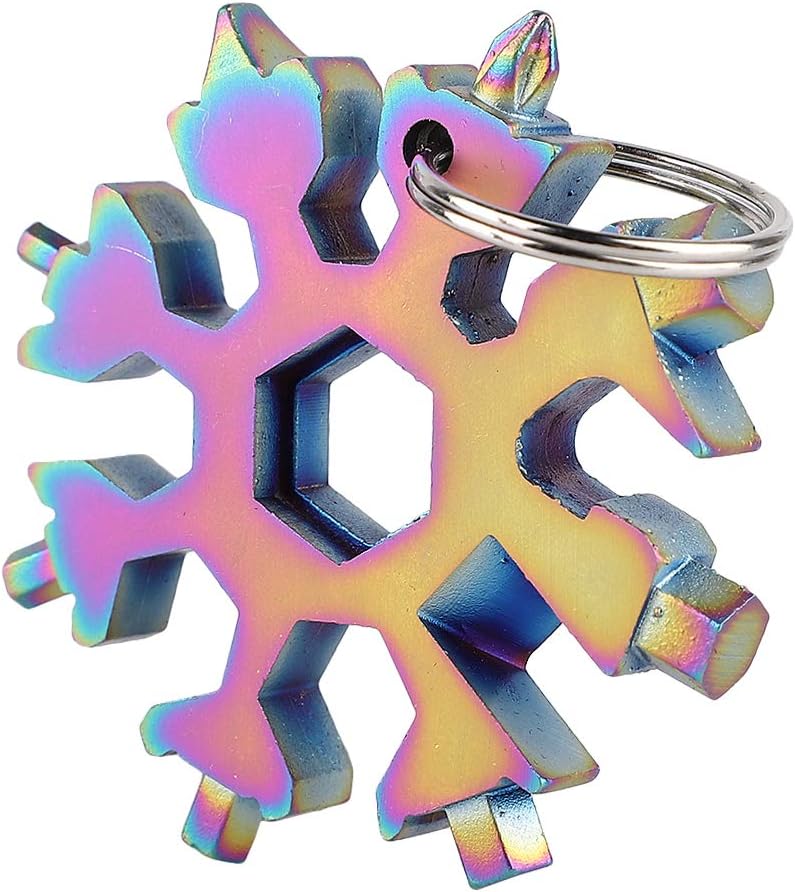 Ultimate Snowflake Multi-Tool Keychain - 18 Functions!
