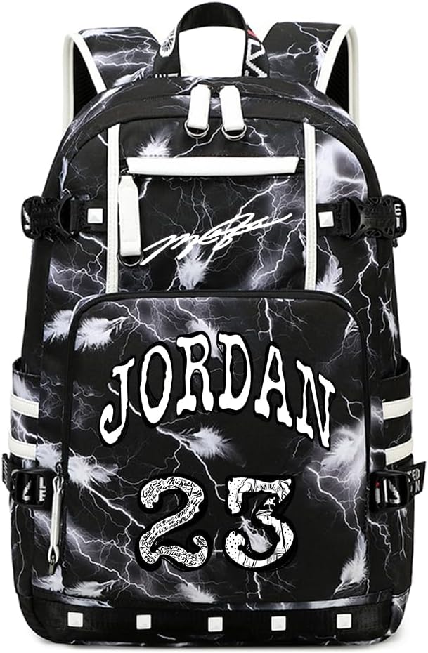 Basketball Star 23 Athletes Laptop Backpack for Students