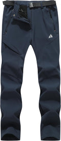MOERDENG Women's Fleece Lined Snow Ski Pants - Waterproof Warm Fit