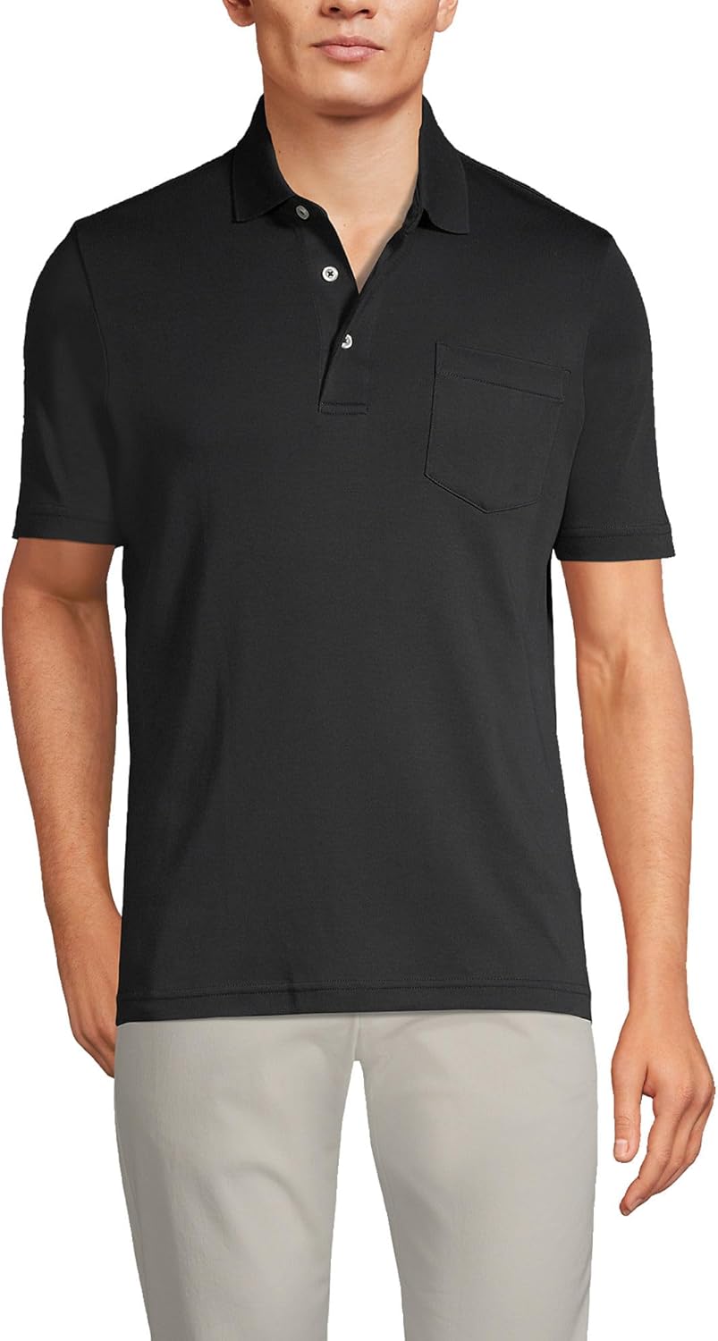 Men's Short Sleeve Supima Cotton Polo Shirt with Pocket