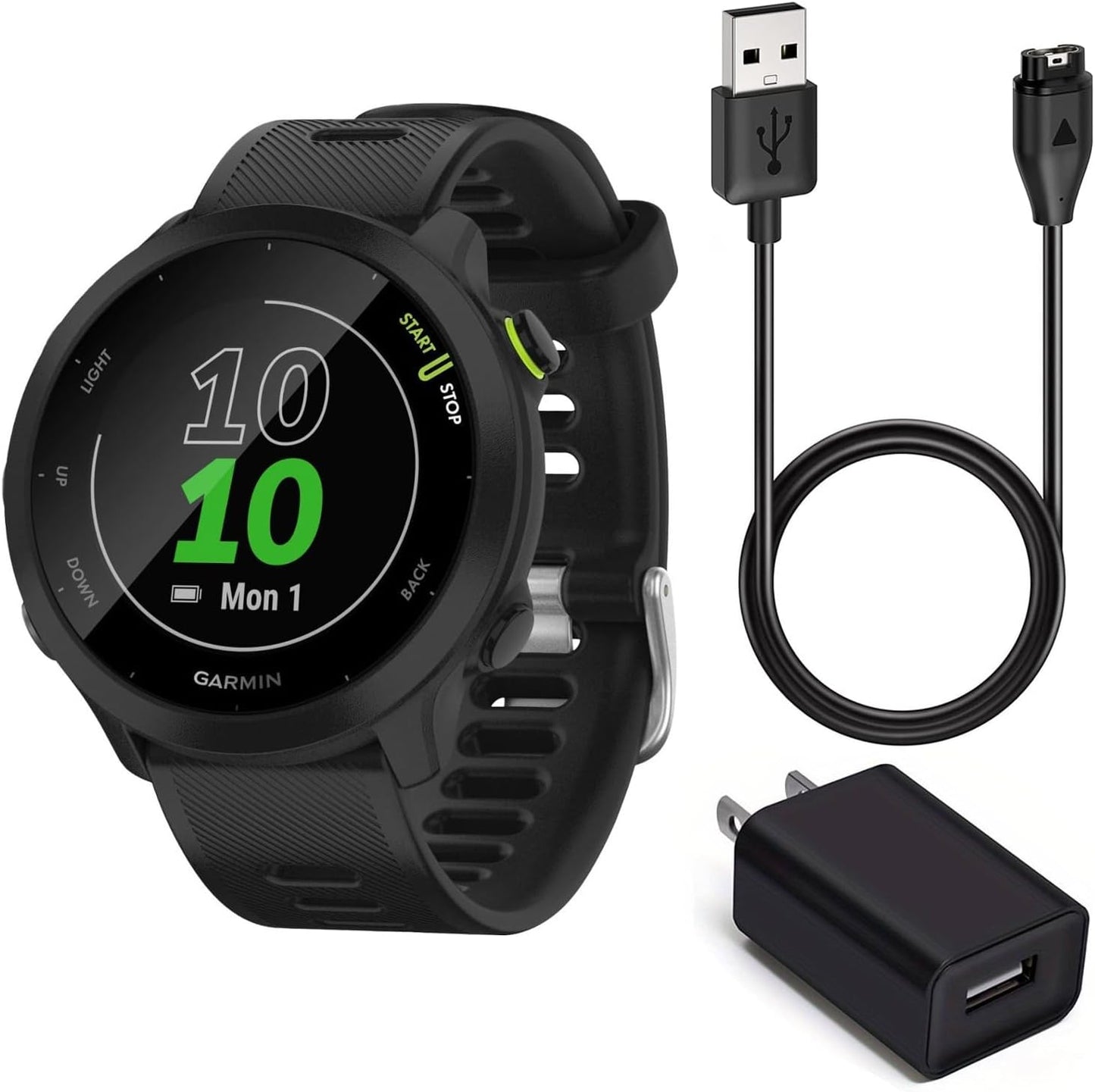 Garmin Forerunner 55 GPS Running Smartwatch Power Bundle Review
