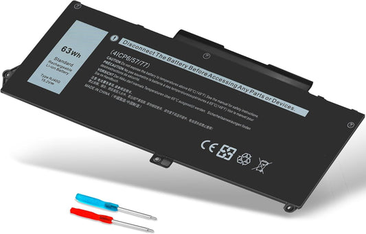 63Wh RJ40G Laptop Battery Replacement for Dell Latitude Series