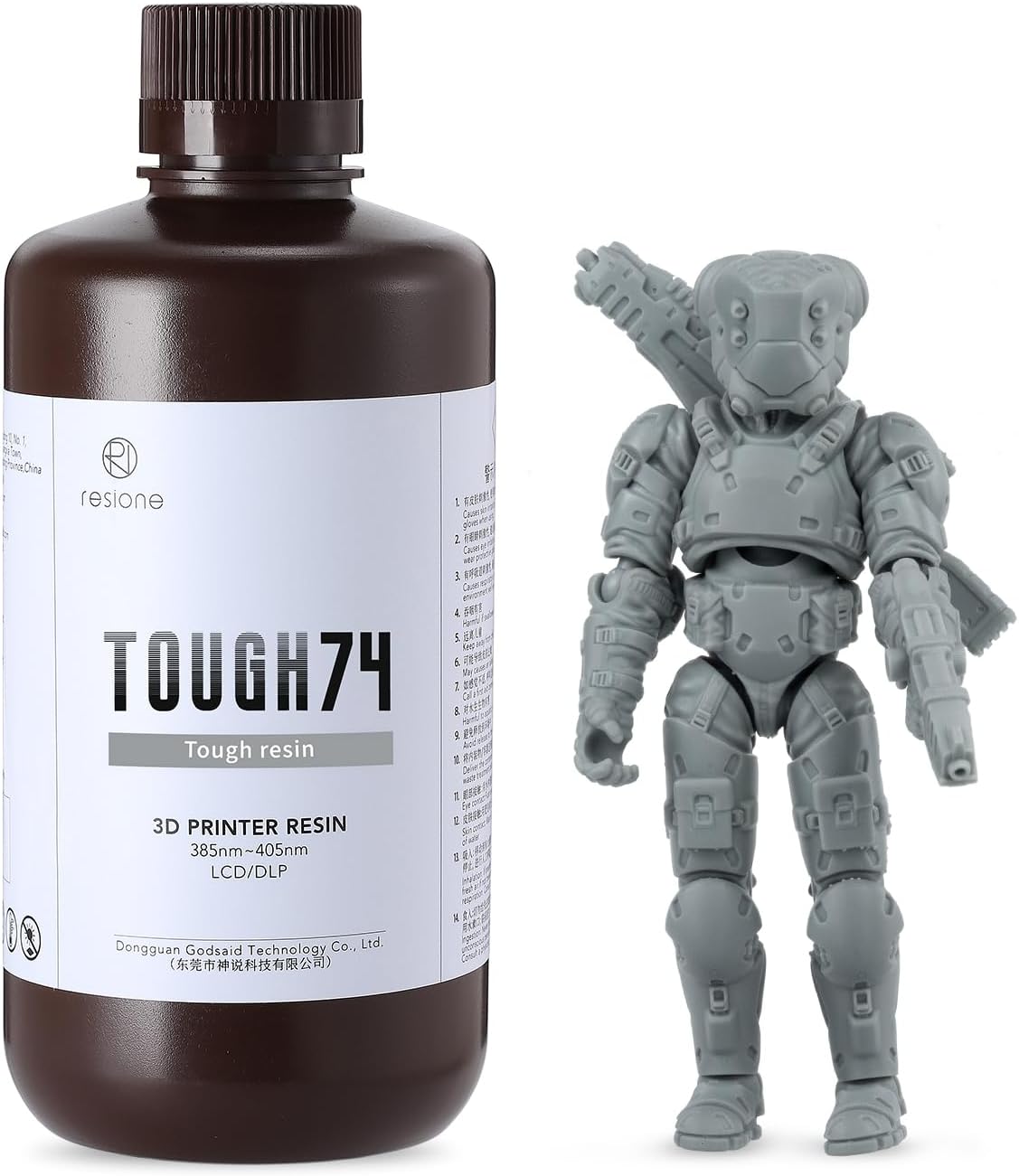RESIONE Tough 74 3D Printer Resin for Durable Miniatures