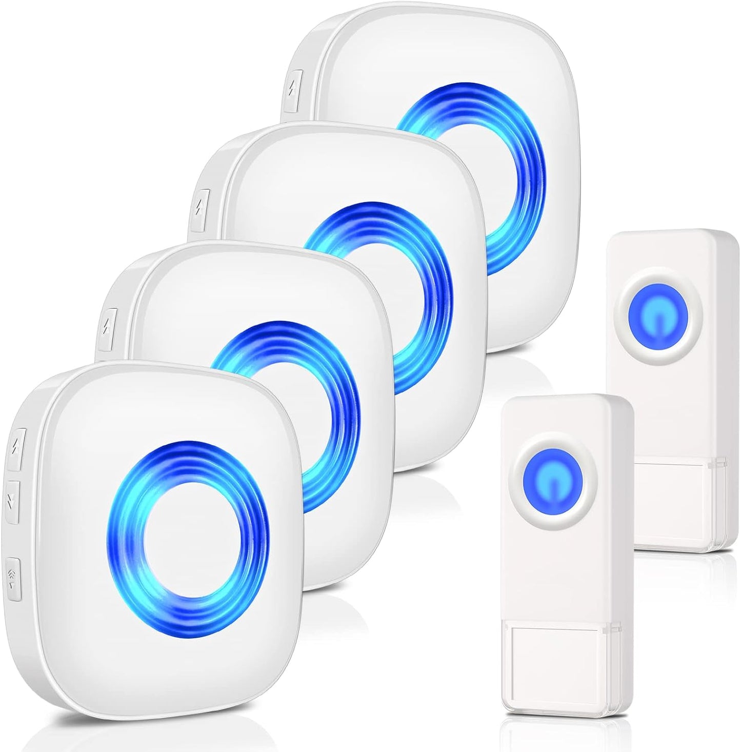 PHYSEN Wireless Doorbell Kit: 1300-ft Range, 58 Melodies, Adjustable Volume