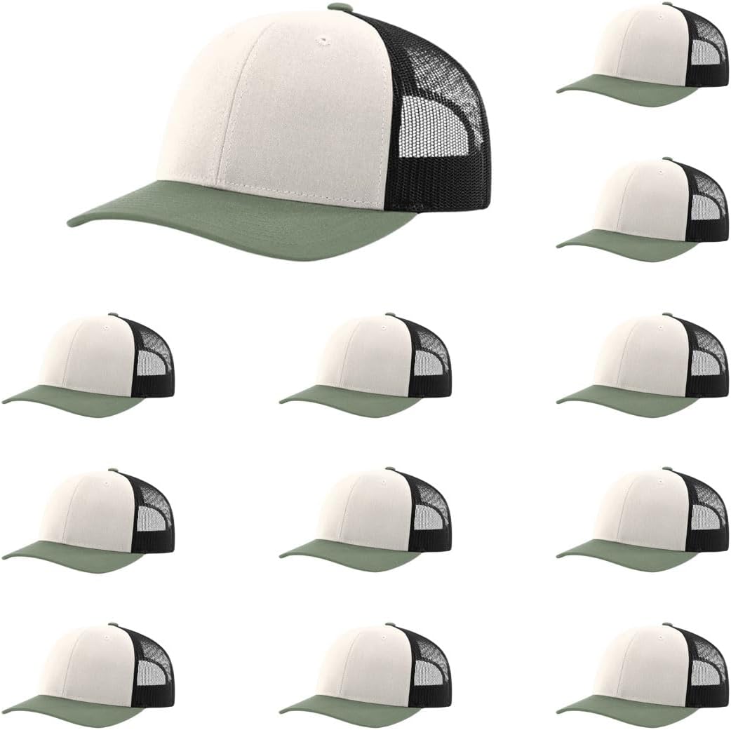 Richardson 112 Classic Six-Panel Adjustable Snapback Trucker Cap